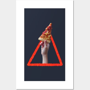 Not Drowning, Waving Pizza Posters and Art